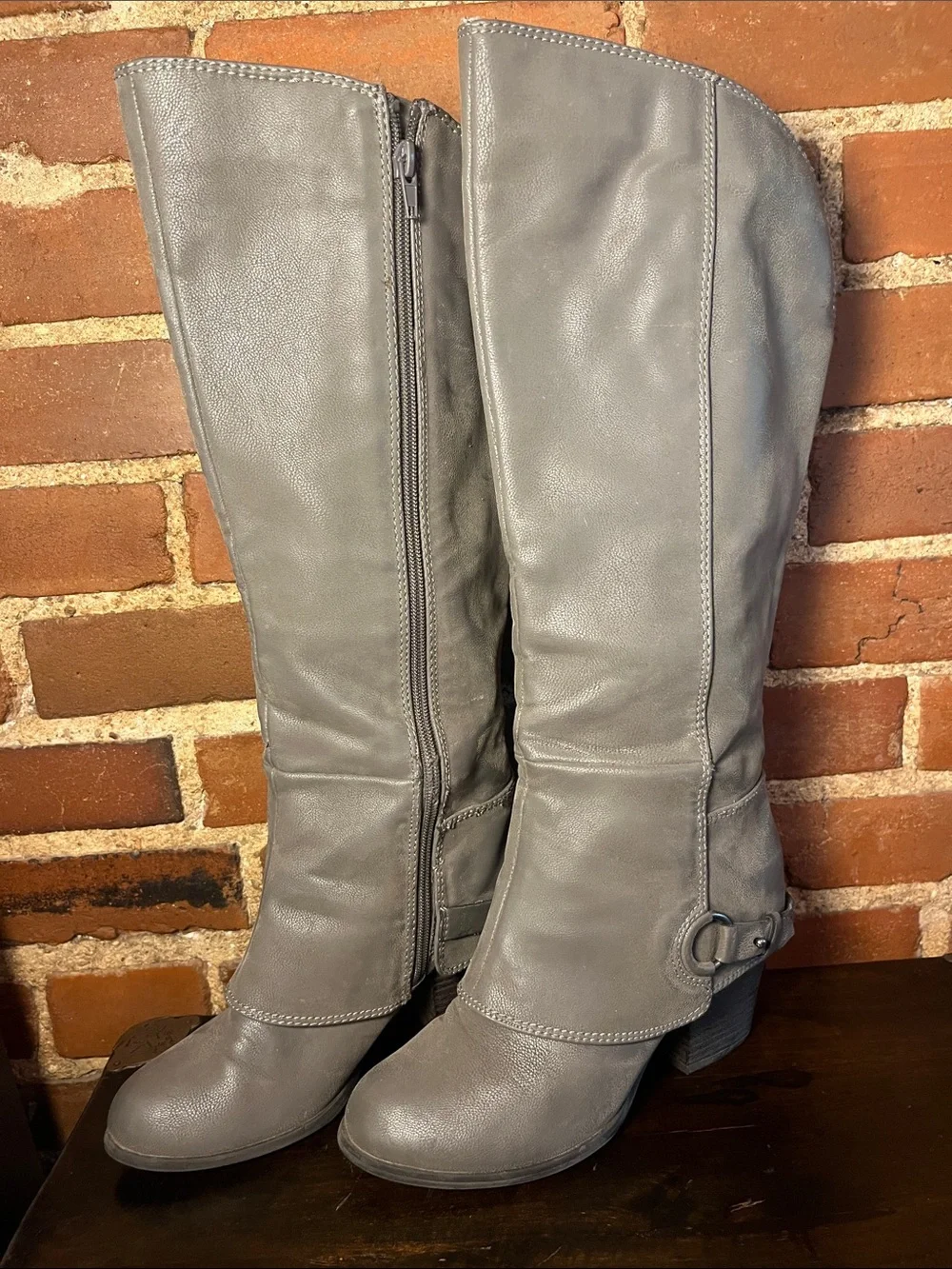 Fergalicious Gray Riding Boots